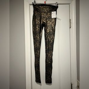 SPANX Faux Leather Leggings - Cheetah